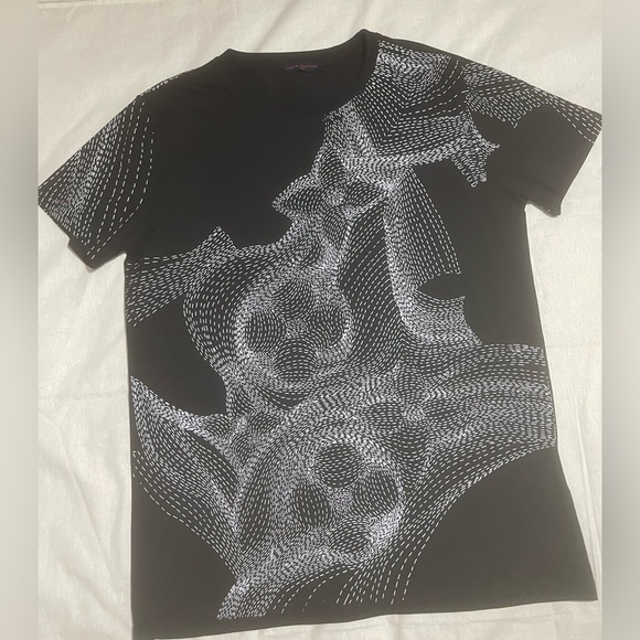 Louis Vuitton Black and White Graphic Tee - Picture 1 of 7